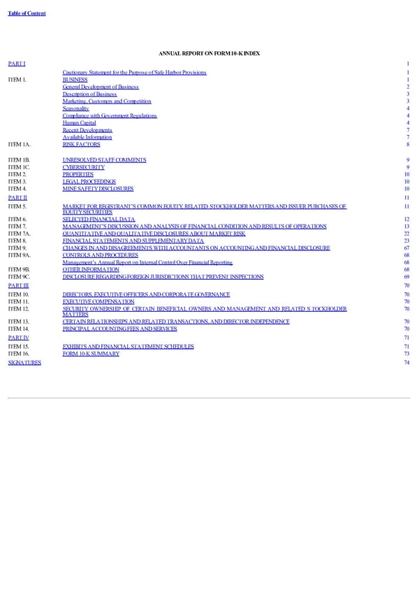 Form 10-K - Page 2